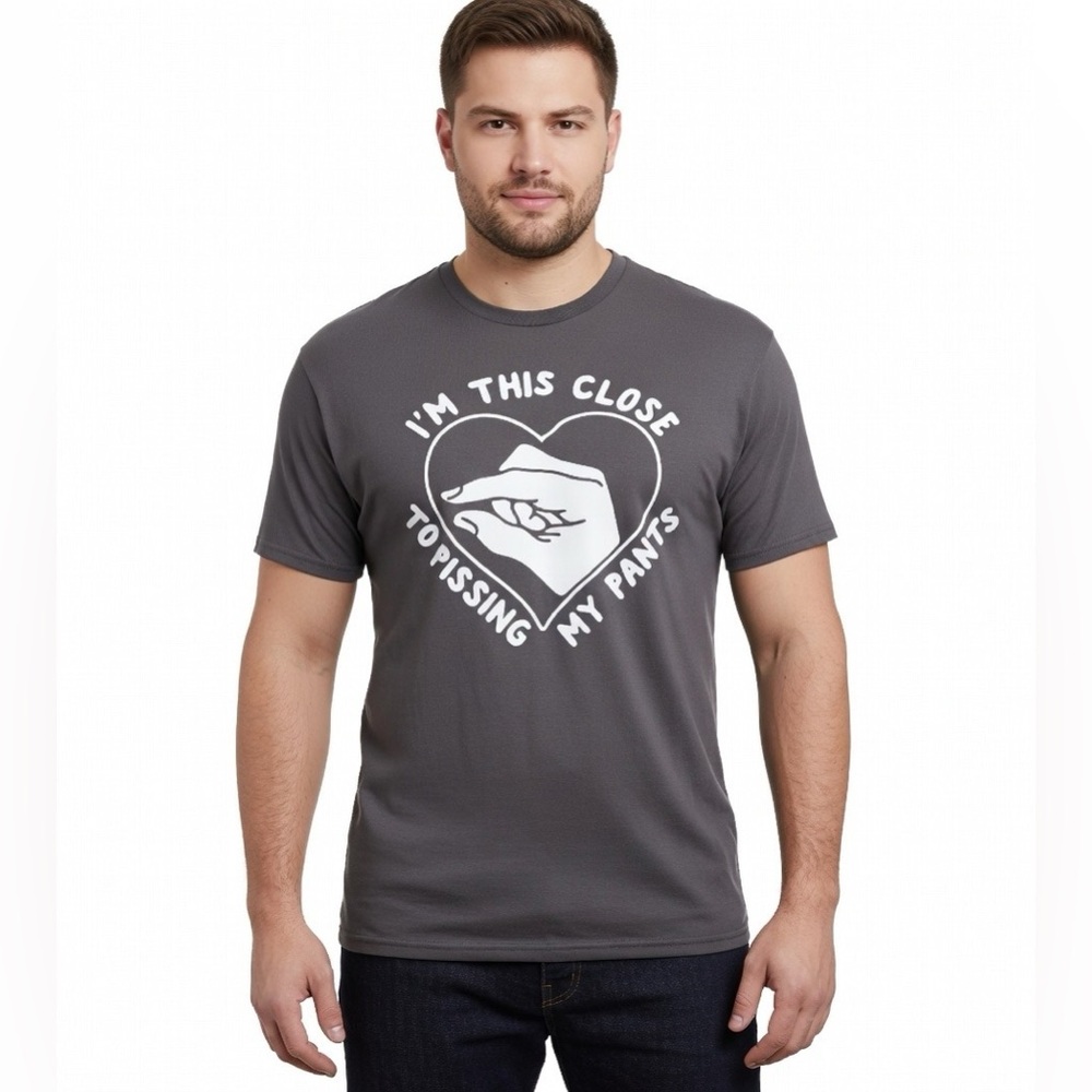 “I’m this close to pissing my pants” Graphic T-Shirt